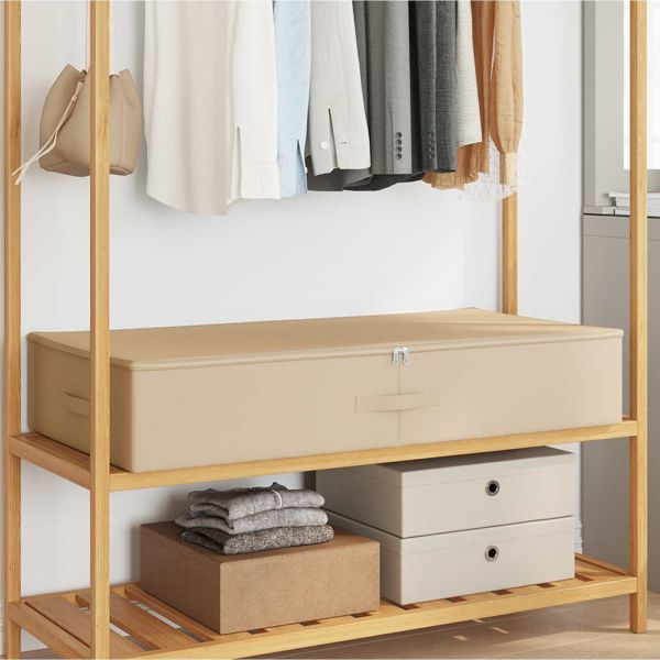Кутия за съхранение 6 pcs Кремаво 100 x 50 x 18 см