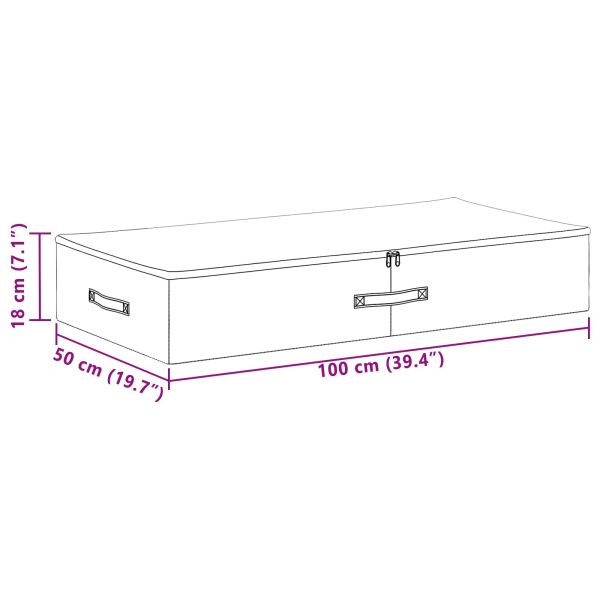 Кутия за съхранение 6 pcs Кремаво 100 x 50 x 18 см