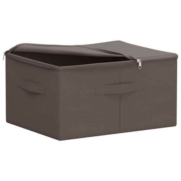 Кутия за съхранение 24 pcs Сиво 43 x 34 x 23 см Нетъкан текстил