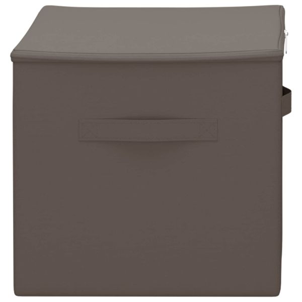 Кутия за съхранение 6 pcs Антрацит 55 х 35 х 32 см