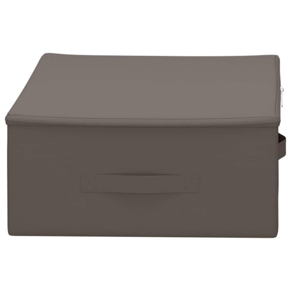 Кутия за съхранение 6 pcs Сиво 70 x 40 x 18 см Нетъкан текстил