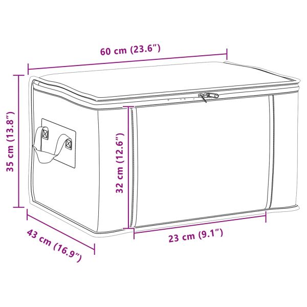 Кутийка за съхранение с прозрачен страничен прозорец 2 pcs