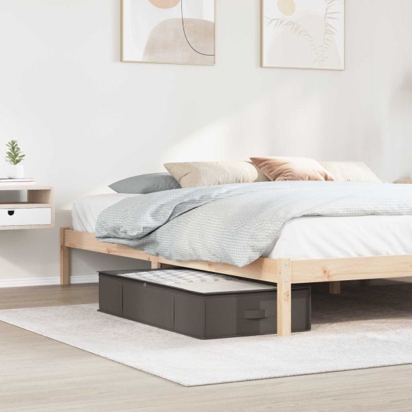 Кутия за съхранение с прозрачна горна част 2 pcs Сиво