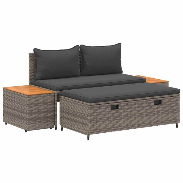 Комплект дивани за открито 4 -Seater 4 pcs 55 x 30 x 39 см