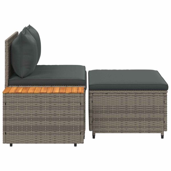 Комплект дивани за открито 4 -Seater 4 pcs 55 x 30 x 39 см