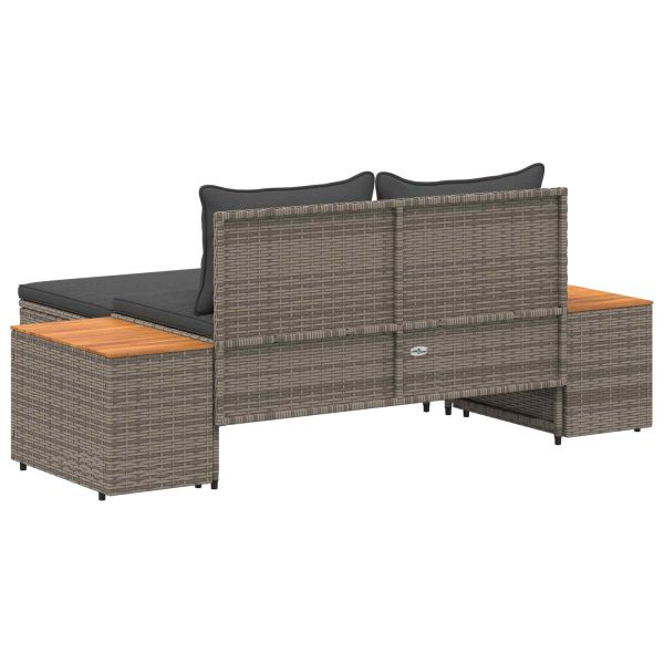 Комплект дивани за открито 4 -Seater 4 pcs 55 x 30 x 39 см