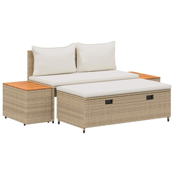 Комплект дивани за открито 4 -Seater 4 pcs 55 x 30 x 39 см