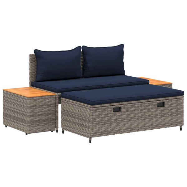 Комплект дивани за открито 4 -Seater 4 pcs 55 x 30 x 39 см