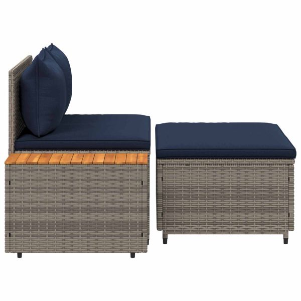 Комплект дивани за открито 4 -Seater 4 pcs 55 x 30 x 39 см