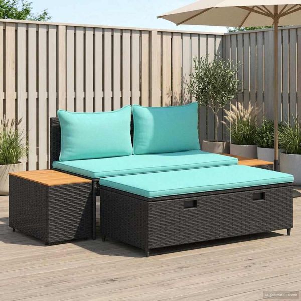 Комплект дивани за открито 4 -Seater 4 pcs 55 x 30 x 39 см