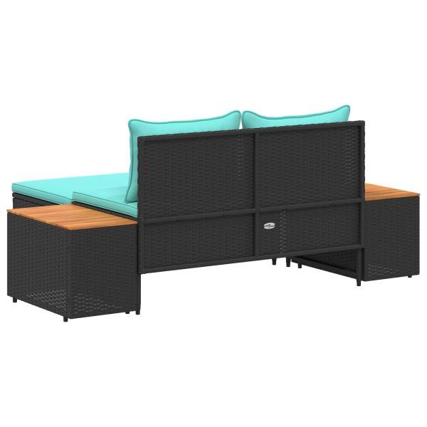 Комплект дивани за открито 4 -Seater 4 pcs 55 x 30 x 39 см