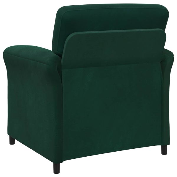 Диван с едно seating Тъмнозелено 88 x 83 x 95 см Кадифе