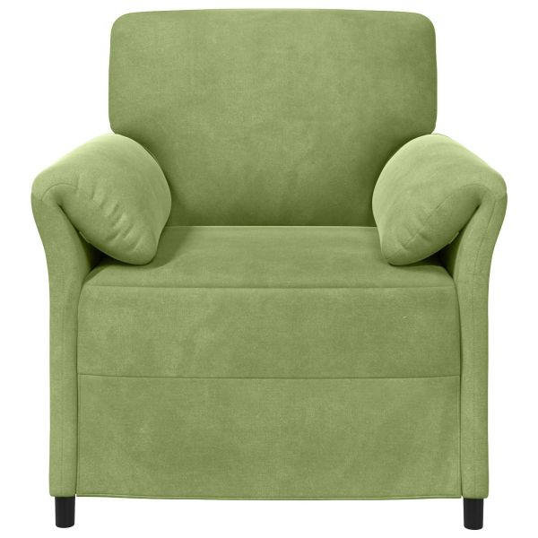 Диван с едно seating Светло зелено 88 x 83 x 95 см Кадифе