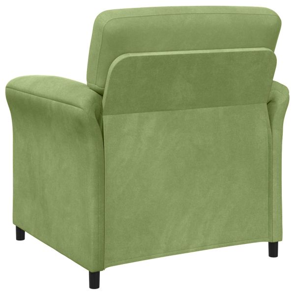 Диван с едно seating Светло зелено 88 x 83 x 95 см Кадифе
