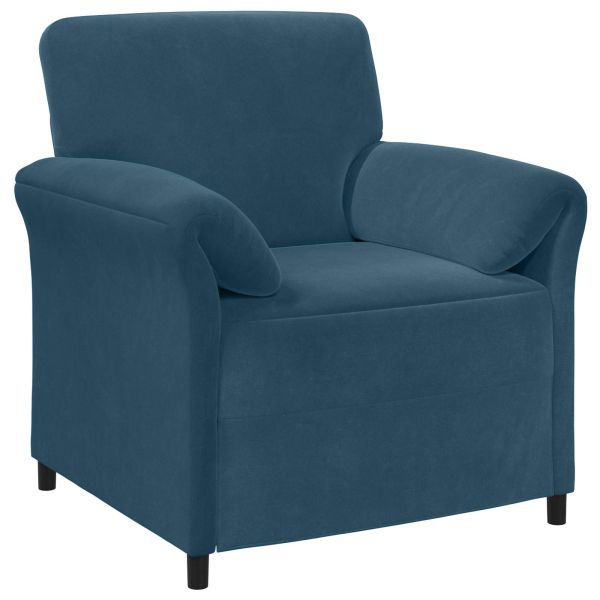 Диван с едно seating Синьо 88 x 83 x 95 см Кадифе