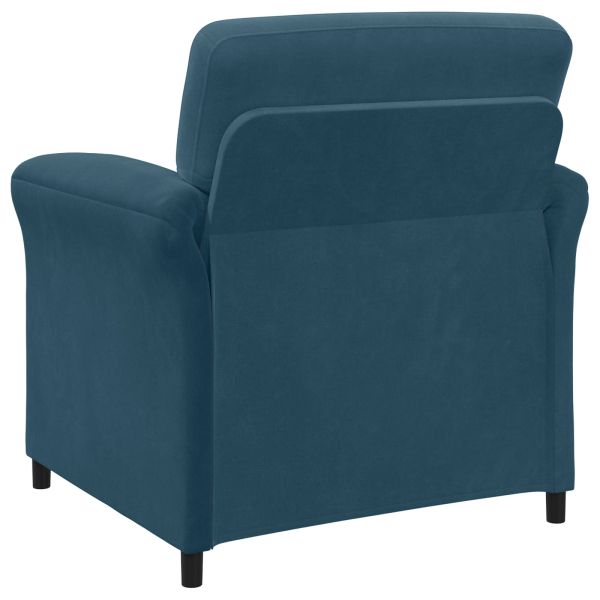 Диван с едно seating Синьо 88 x 83 x 95 см Кадифе