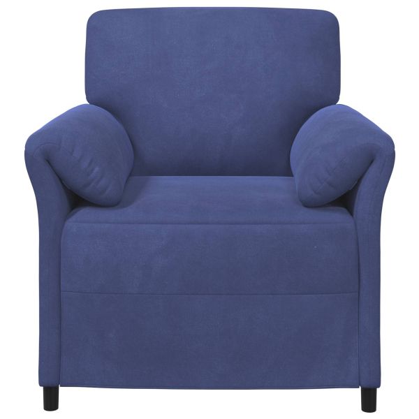 Диван с едно seating Полицейско синьо 88 x 83 x 95 см Кадифе