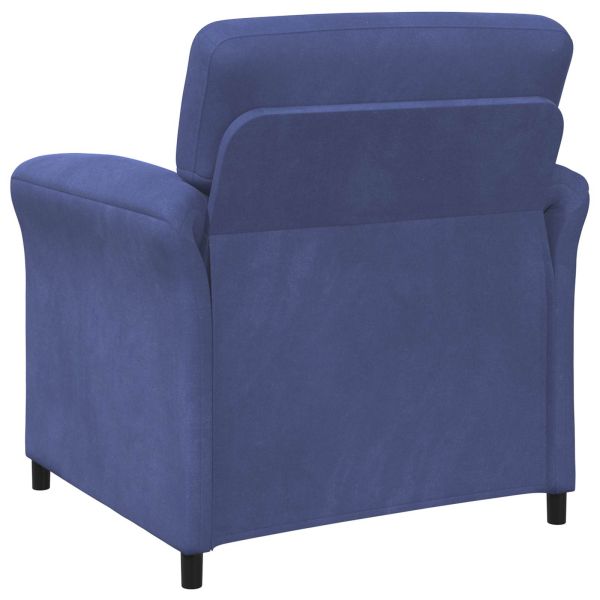 Диван с едно seating Полицейско синьо 88 x 83 x 95 см Кадифе