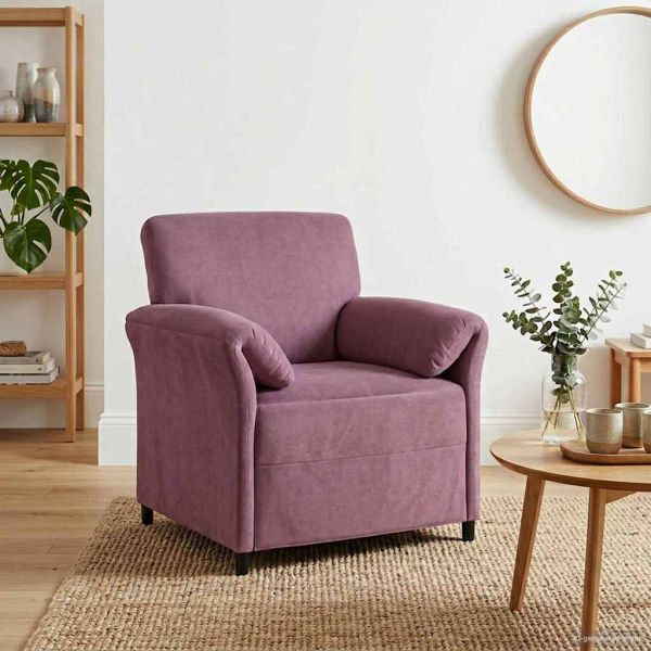 Диван с едно seating Лилаво 88 x 83 x 95 см Кадифе