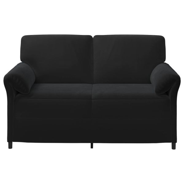 Двуместна софа Черно 158 x 83 x 95 см Кадифе