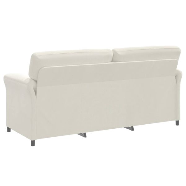 3-местен диван Кремаво 198 x 83 x 95 см Кадифе