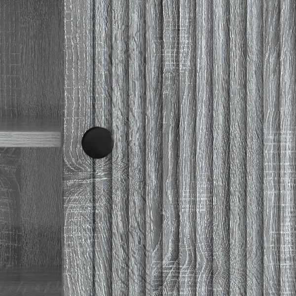 ТВ шкаф Сиво Сонома 150 x 31 x 50 см Инженерен дървен материал