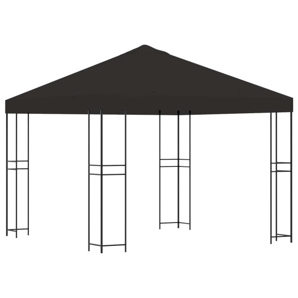 Шатра 3 x 3 m Антрацит Полиестер и стомана 190 gsm