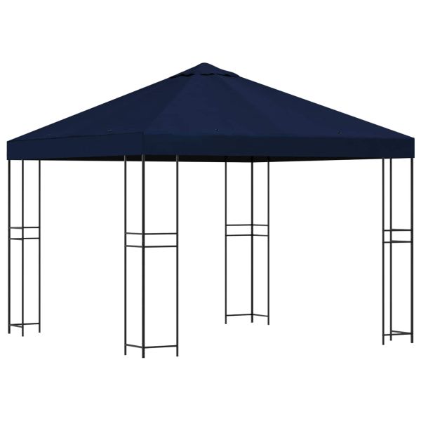 Шатра 3 x 3 m Синьо Полиестер и стомана 190 gsm