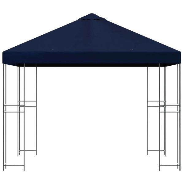 Шатра 3 x 3 m Синьо Полиестер и стомана 190 gsm