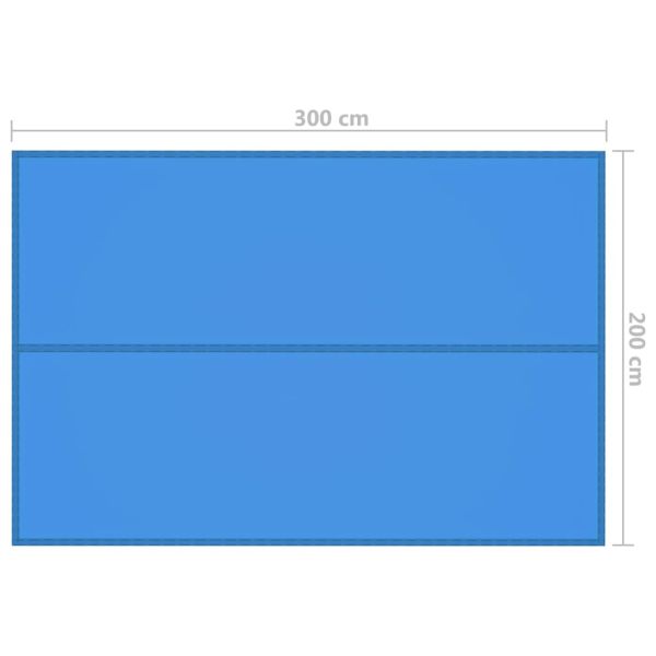 Тента за къмпинг, 3x2 м, синя