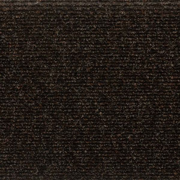 Изтривалки за стълби, самозалепващи се, 30 бр., 65x21x4 см, тъмнокафяви, правоъгълни, кант