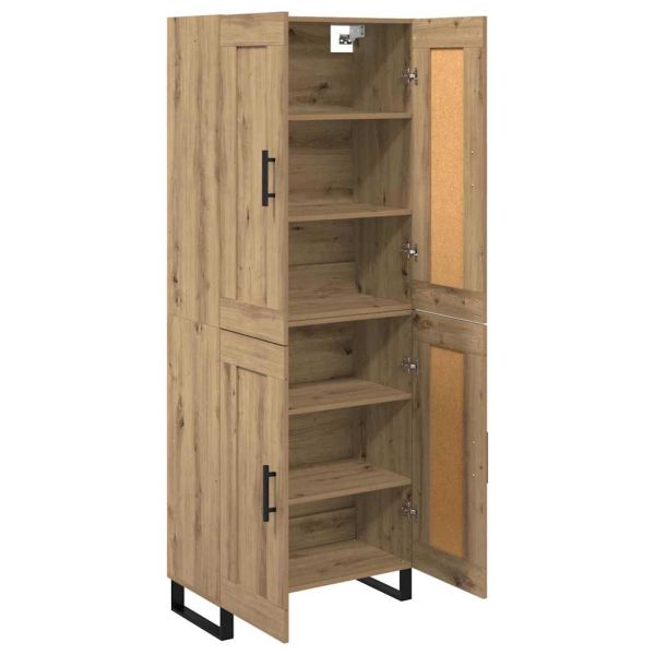 Висок шкаф Дъб 69,5 x 34 x 180 см Инженерно дърво