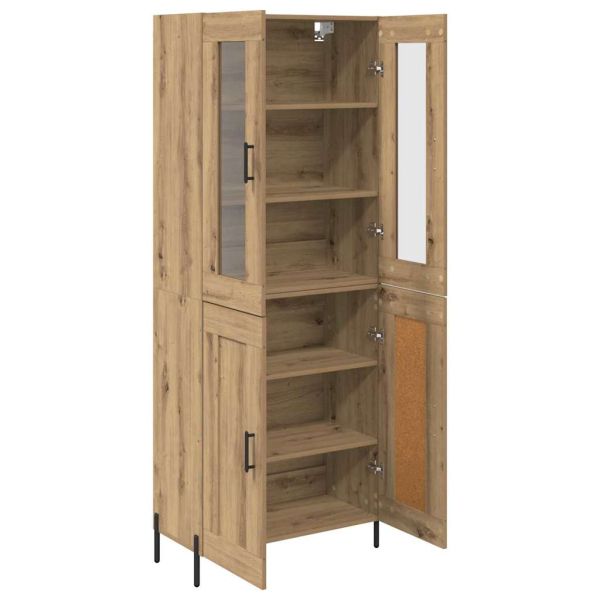 Висок шкаф Дъб 69,5 x 34 x 180 см Инженерно дърво