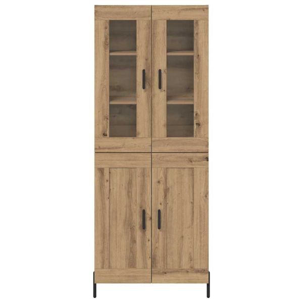 Висок шкаф Дъб 69,5 x 34 x 180 см Инженерно дърво