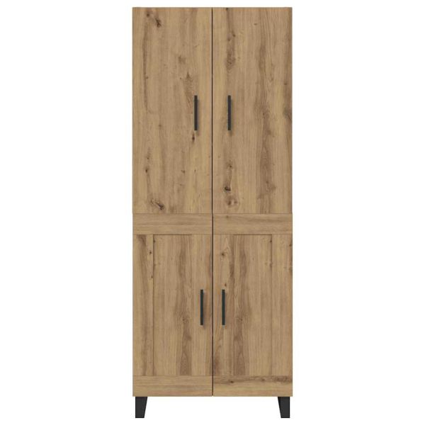 Висок шкаф 2 pcs Дъб 69,5 x 34 x 180 см