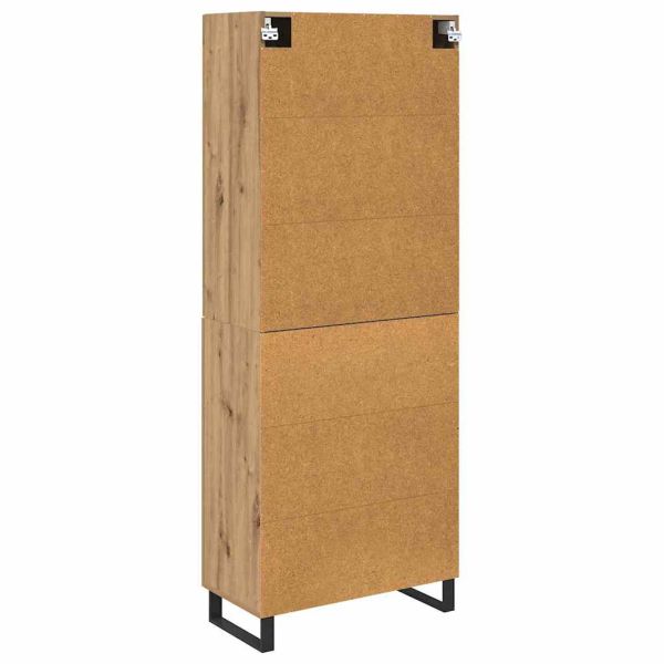 Висок шкаф 2 pcs Дъб 69,5 x 34 x 180 см
