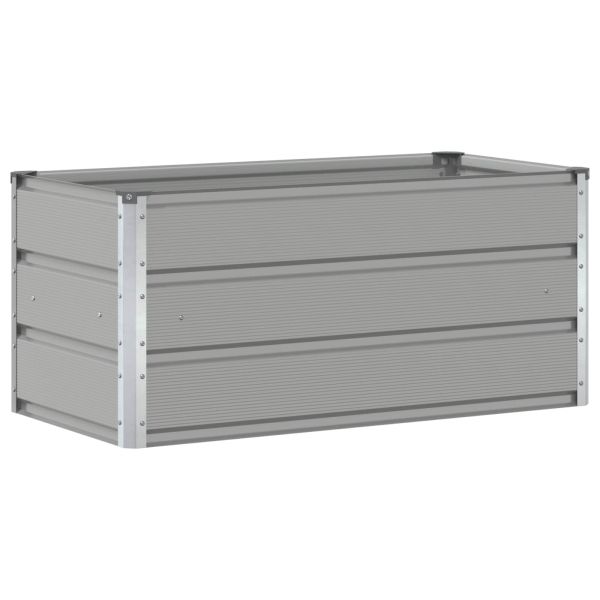 Кашпа Светлосиво 100 x 50 x 45 cm Галванизирана стомана