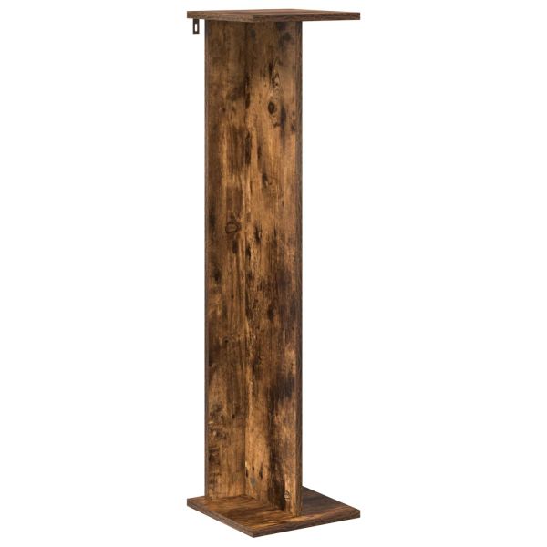 Стойка за растения 2 pcs Пушена Дъб 25 x 25,5 x 100,5 см