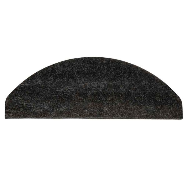 Самозалепващи стелки за стълби, 15 бр, 56x17x3 см, черни