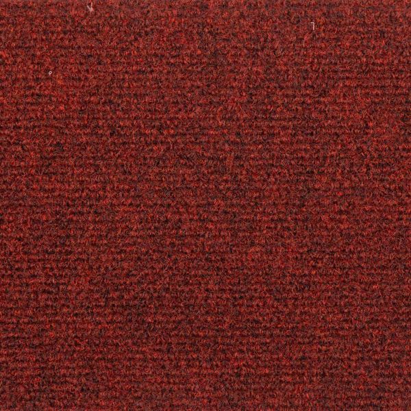 Изтривалки за стълби, самозалепващи се, 10 бр., 56x17x3 см, бордо червени, полукръгли
