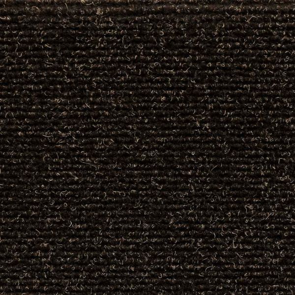 Постелки за стълби, самозалепващи се, 5 бр., 56x17x3 см, тъмнокафяви, полукръгли