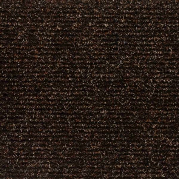 Изтривалки за стълби, самозалепващи се, 10 бр., 56x17x3 см, кафяви, полукръгли