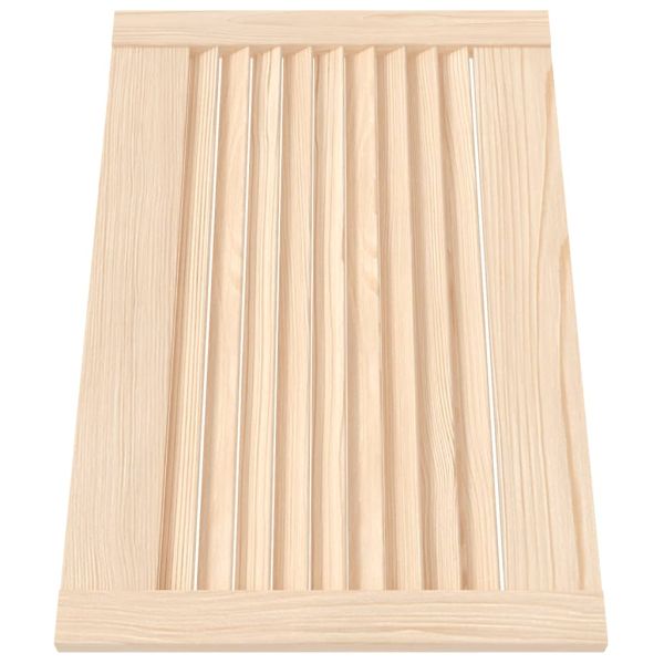 Врати за шкафове с решетен дизайн 2 бр 39,5x59,4 см бор масив