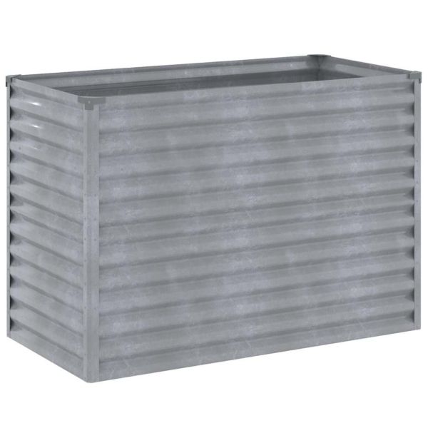 Повдигната градинска леха 100x50x69 см, кортенова стомана