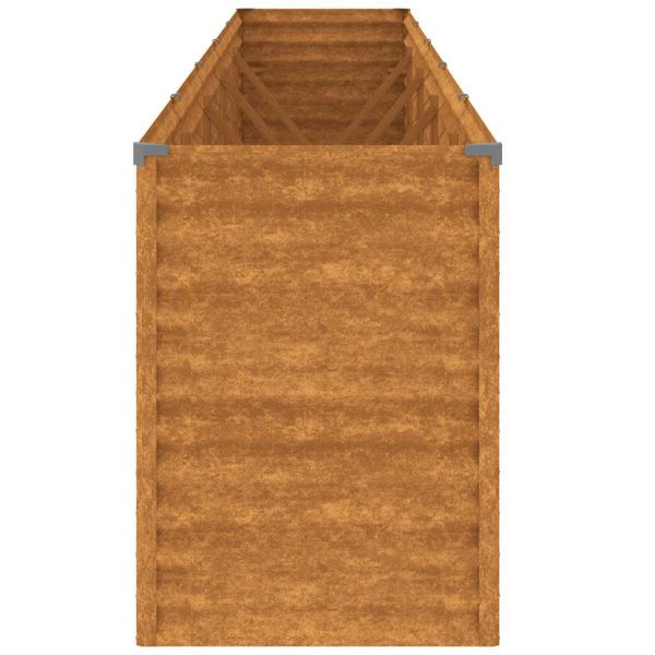 Повдигната градинска леха 482x50x69 см, кортенова стомана