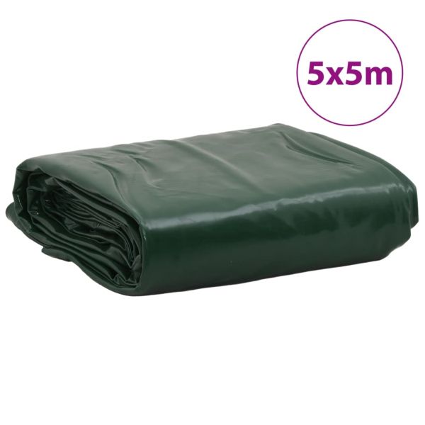 Брезент зелен 5x5 м 650 г/м²