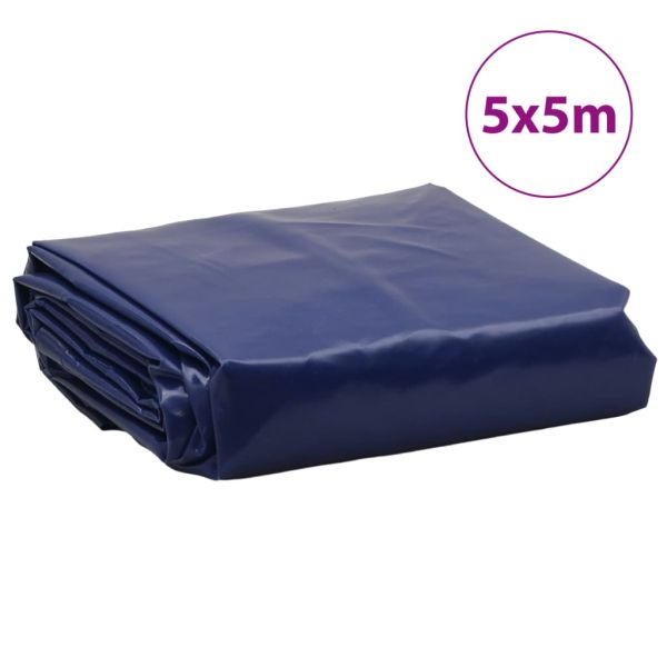 Брезент син 5x5 м 650 г/м²