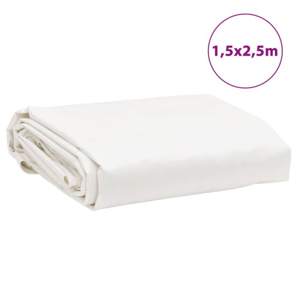 Брезент бял 1,5x2,5 м 650 г/м²