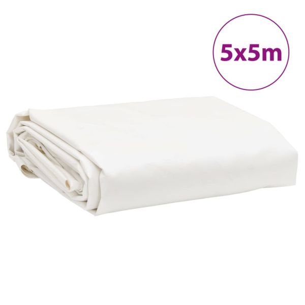Брезент бял 5x5 м 650 г/м²