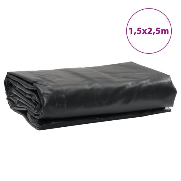 Брезент черен 1,5x2,5 м 650 г/м²